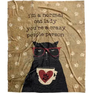 NORMAL CAT LADY THROW 50X60