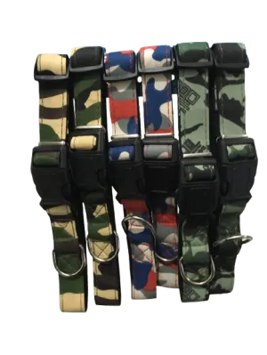 Padded Camouflage Dog Collar