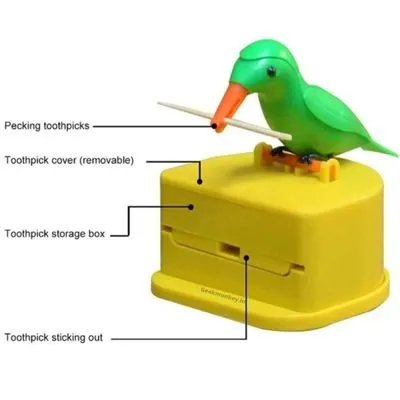 Pecking Bird Toothpick Dispenser