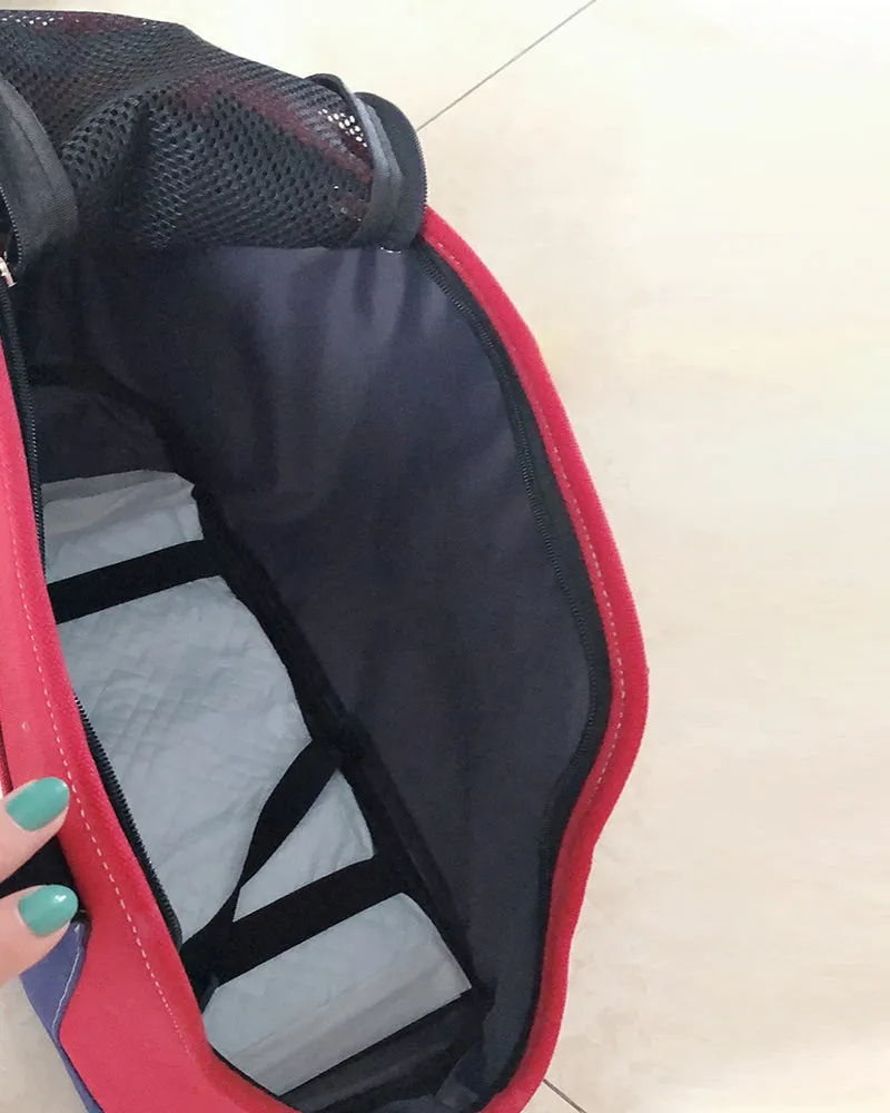 POPPILOT pet backpack, satchel type cat and dog backpack (suitable for small dogs and cats), safer multifunctional pet backpack