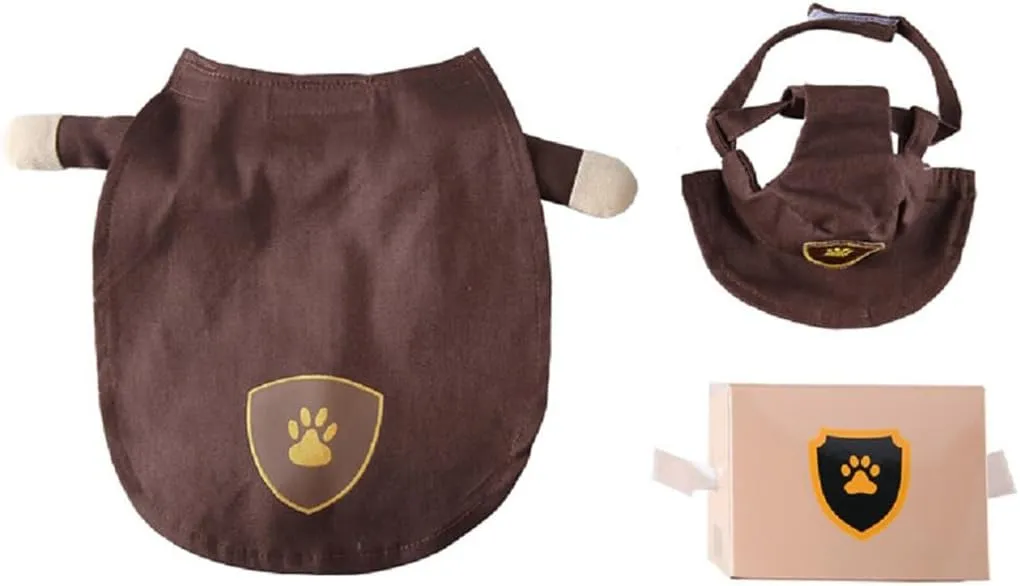 Puppy Porter Dog Costume, Pet Cosplay Clothes Halloween Christmas Funny Party Costume for Cats and Small Dogs (X-Small, Porter)