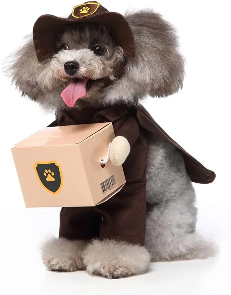 Puppy Porter Dog Costume, Pet Cosplay Clothes Halloween Christmas Funny Party Costume for Cats and Small Dogs (X-Small, Porter)