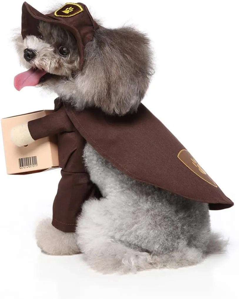 Puppy Porter Dog Costume, Pet Cosplay Clothes Halloween Christmas Funny Party Costume for Cats and Small Dogs (X-Small, Porter)
