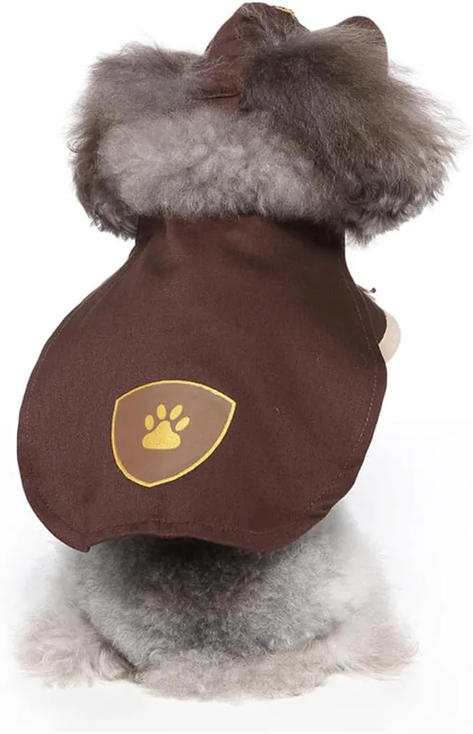 Puppy Porter Dog Costume, Pet Cosplay Clothes Halloween Christmas Funny Party Costume for Cats and Small Dogs (X-Small, Porter)