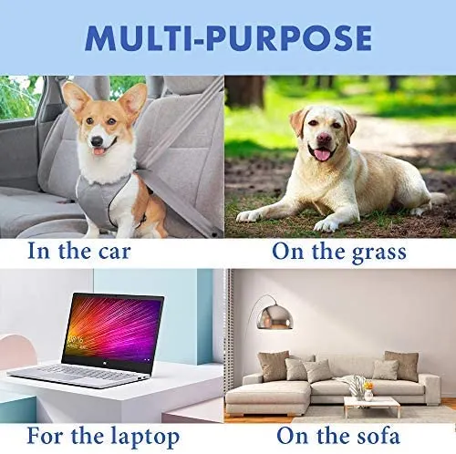 Pure Blue Color Dog & Cat Cool Mat, Self Cooling Gel Mat Pads Pet Cool Beds