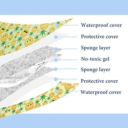 Pure Blue Color Dog & Cat Cool Mat, Self Cooling Gel Mat Pads Pet Cool Beds