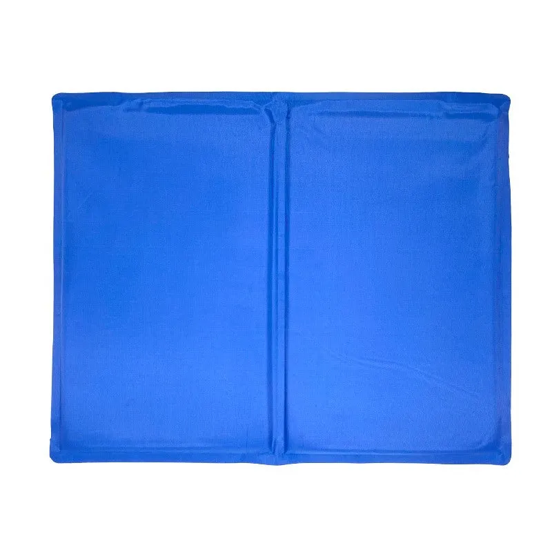 Pure Blue Color Dog & Cat Cool Mat, Self Cooling Gel Mat Pads Pet Cool Beds