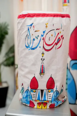 Red Houses Ramadan Cover For Water Dispenser