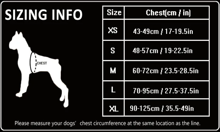 Reflective Heavy Duty Harness - Blue (XS)