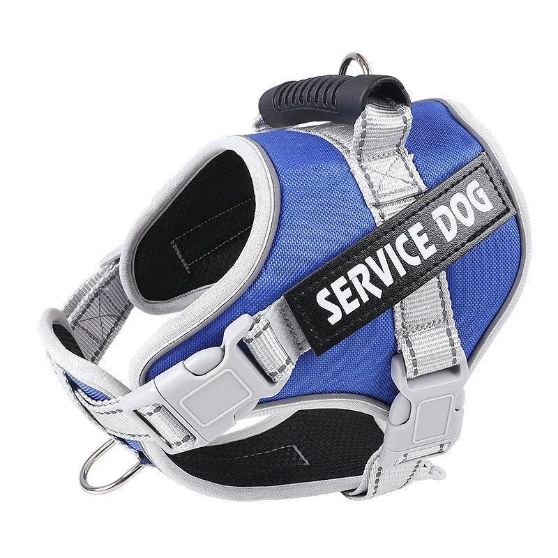 Reflective Nylon Adjustable Dog Harness Vest NO PULL