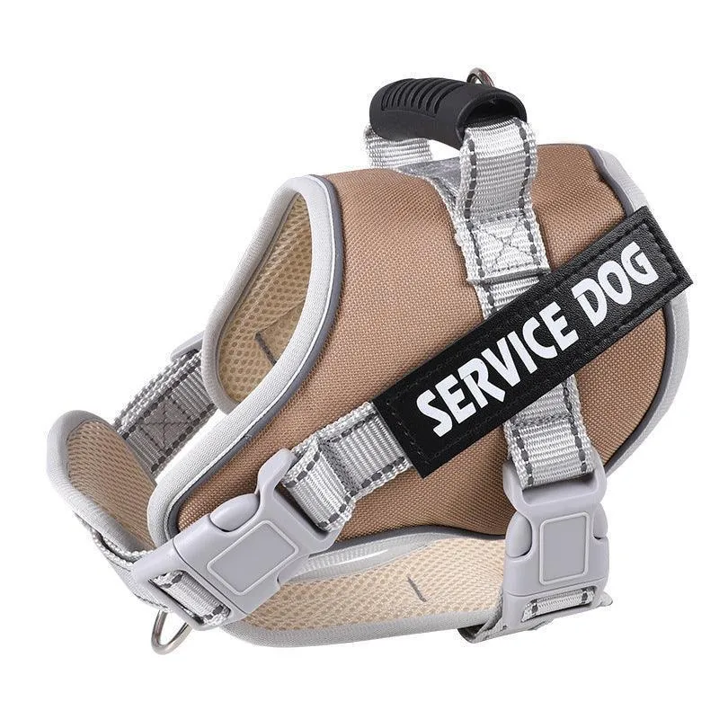 Reflective Nylon Adjustable Dog Harness Vest NO PULL