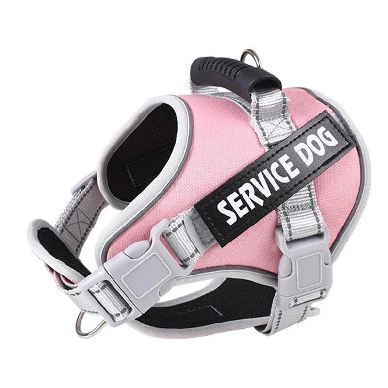 Reflective Nylon Adjustable Dog Harness Vest NO PULL
