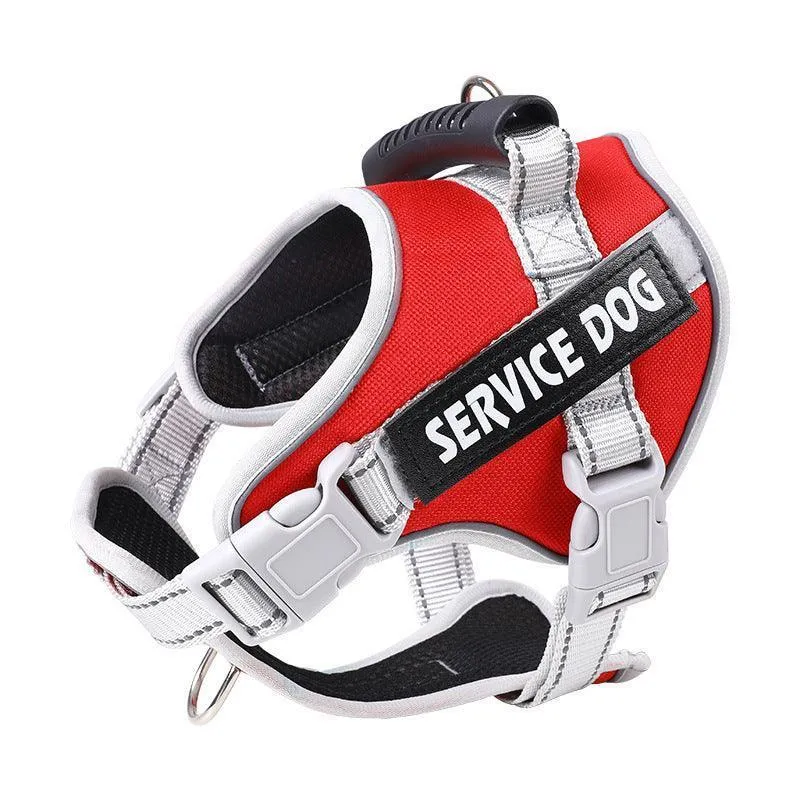 Reflective Nylon Adjustable Dog Harness Vest NO PULL