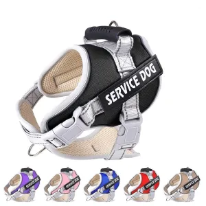 Reflective Nylon Adjustable Dog Harness Vest NO PULL