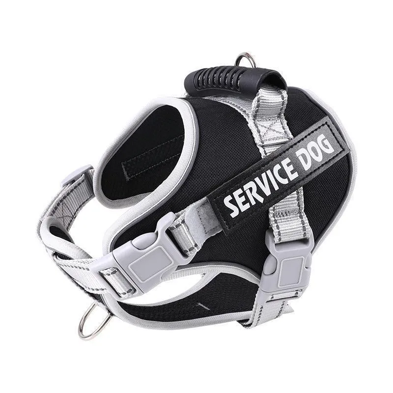 Reflective Nylon Adjustable Dog Harness Vest NO PULL