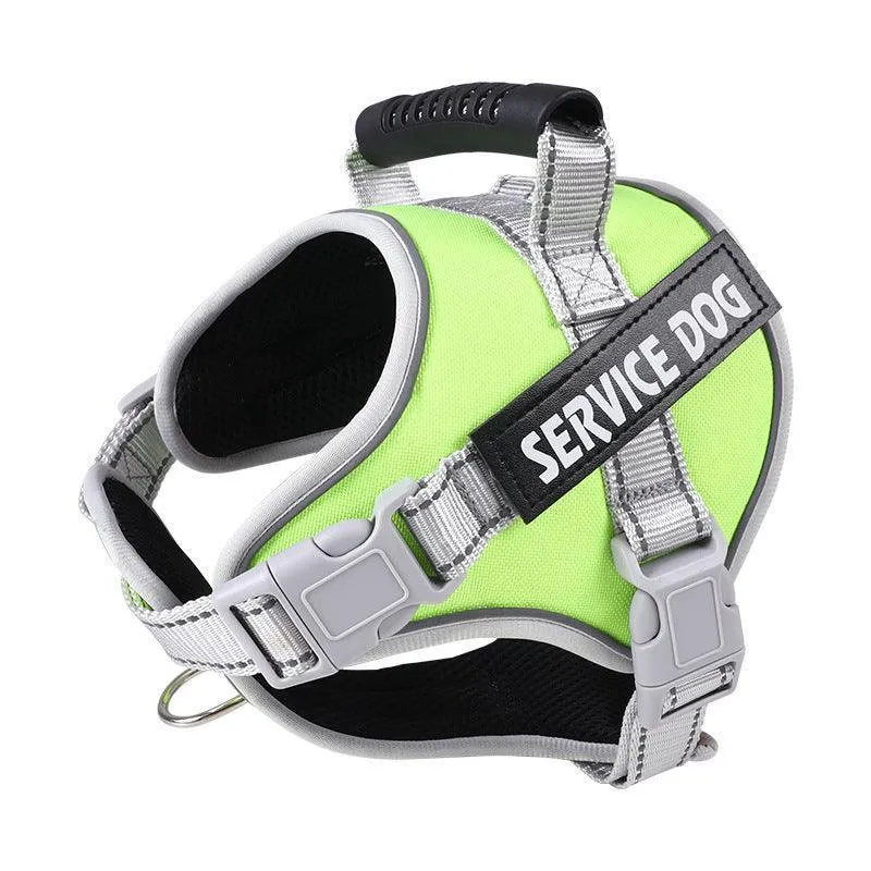 Reflective Nylon Adjustable Dog Harness Vest NO PULL