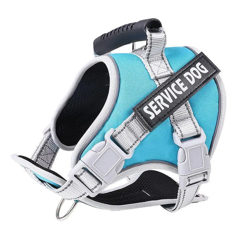 Reflective Nylon Adjustable Dog Harness Vest NO PULL