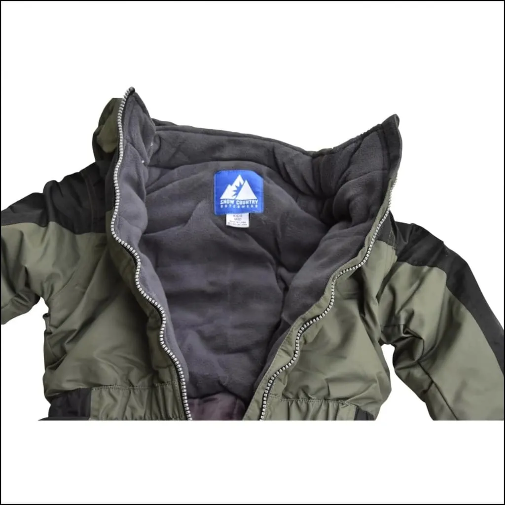 Snow Country Outerwear Boys Jr Youth Kids 1 Piece Winter Snowsuit Coveralls 8-16