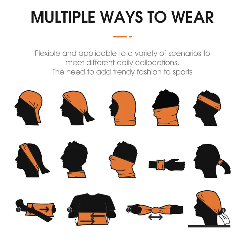 Sport Scarf Knitted Breathable Cycling Headwear Outdoor Running Dustproof Windproof Bicycle Balaclava