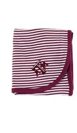 Texas A&M Stripe Infant Blanket