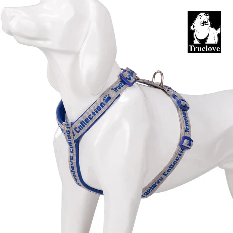Truelove Reflective No-Pull Dog Harness - Tactical Military Training Design with Neoprene Padding and Adjustable Comfort Mesh