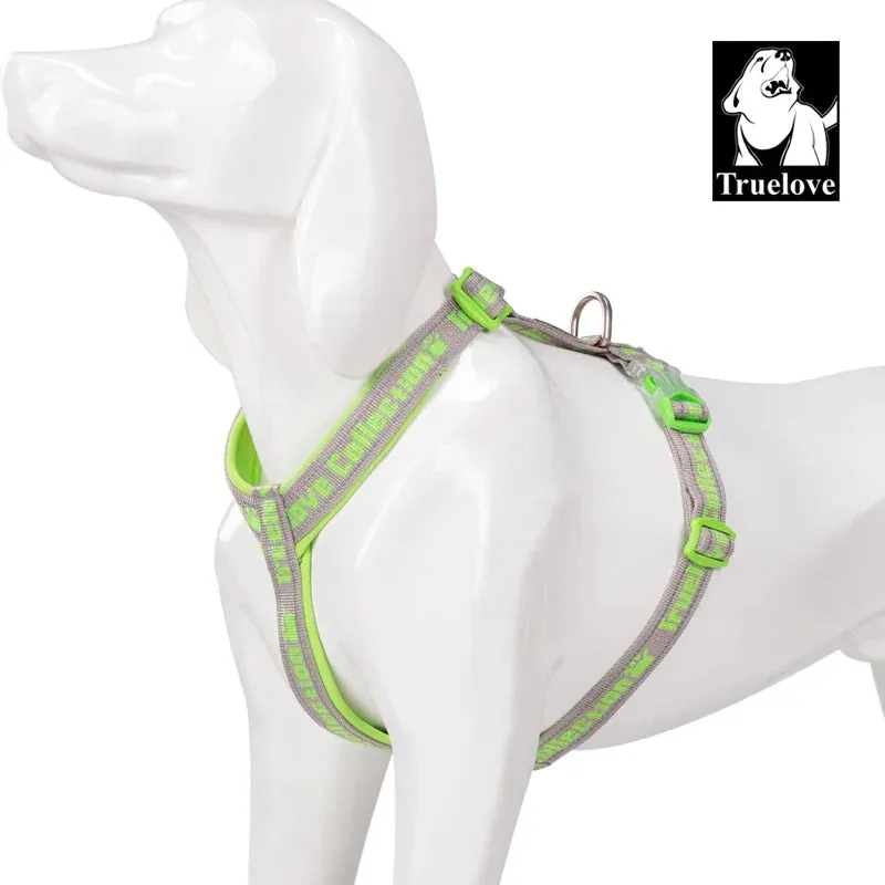 Truelove Reflective No-Pull Dog Harness - Tactical Military Training Design with Neoprene Padding and Adjustable Comfort Mesh