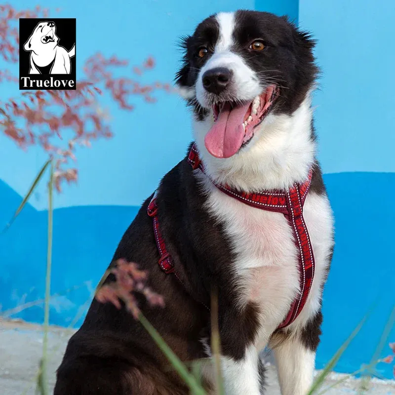 Truelove Reflective No-Pull Dog Harness - Tactical Military Training Design with Neoprene Padding and Adjustable Comfort Mesh