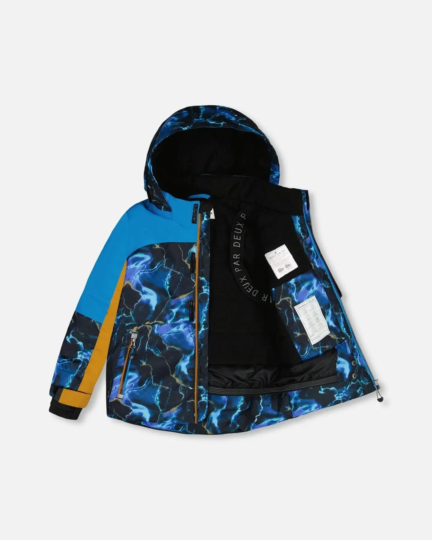 Two Piece Snowsuit Royal Blue Printed Storm