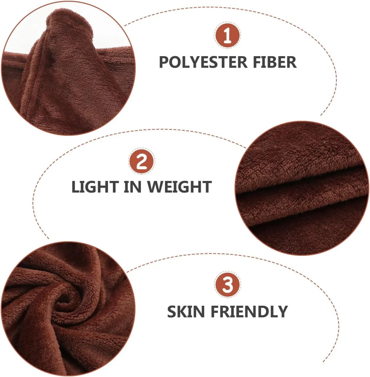 Unomor Cozy Flannel Fleece Pet Blanket Soft and Warm Multi-Functional Coffee 25.98 * 18.89 Inches Ideal for Dogs and Cats