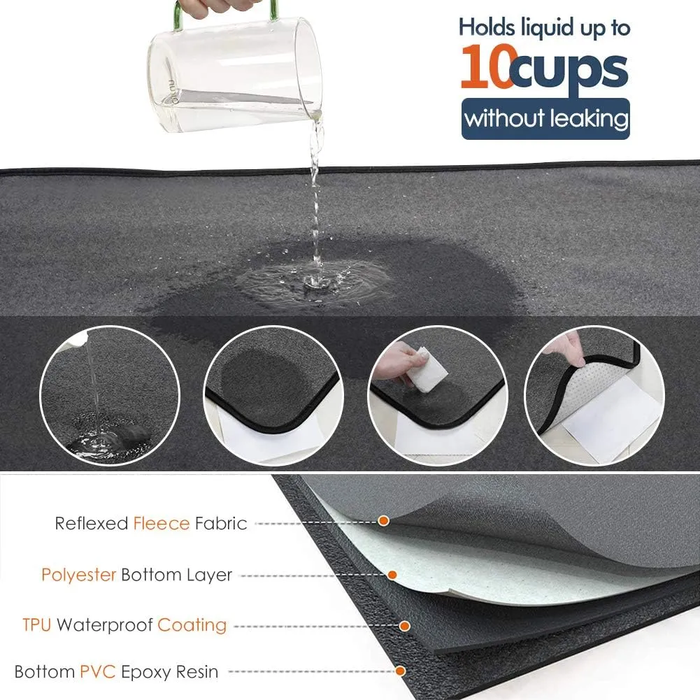 Washable Pee Pads for Dogs 2 Pack Reusable Puppy Pads Waterproof Pet Training Pads, Non-Slip Dog Mats Fast Absorbent Whelping Pads for Playpen, Potty, Crate, Bed, 48" x 65"