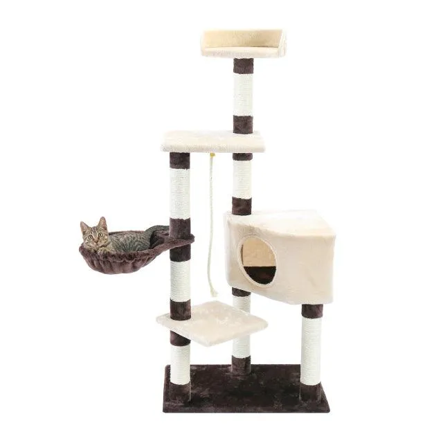 Wooden Multi-Level Cat Climbing Frame Tree